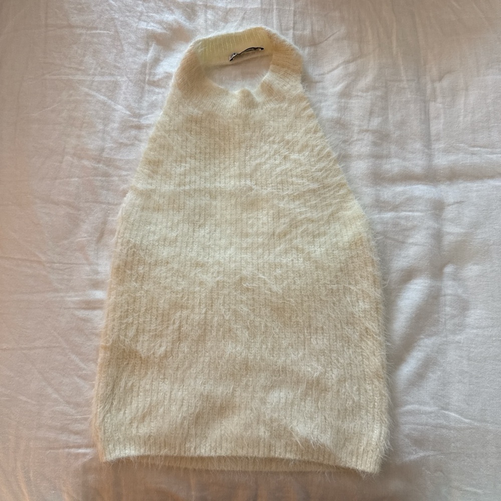 Zara Elegant Cream halter Sweater